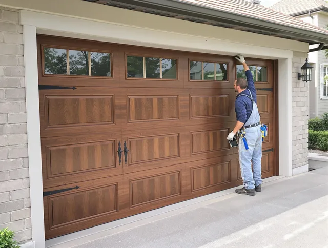 Custom garage door showcase by Lewisboro Garage Door Repair in Lewisboro