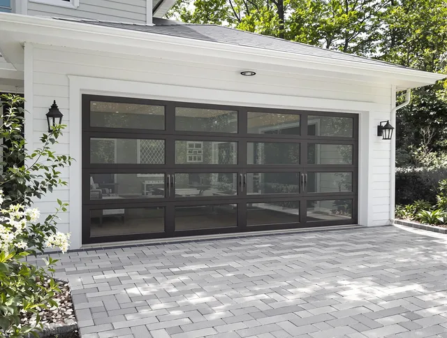 Lewisboro Garage Door Repair design specialist presenting custom garage door options to Lewisboro homeowner