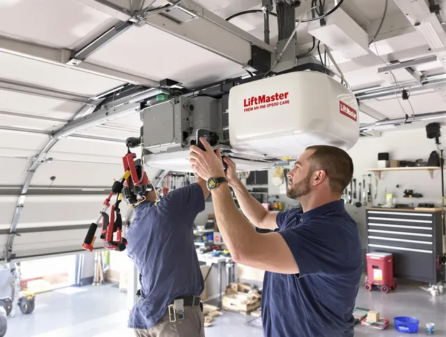 Lewisboro Garage Door Repair technician performing advanced diagnostics on garage opener in Lewisboro