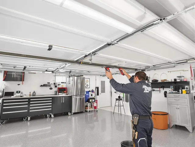 Overhead garage door repair service by Lewisboro Garage Door Repair in Lewisboro