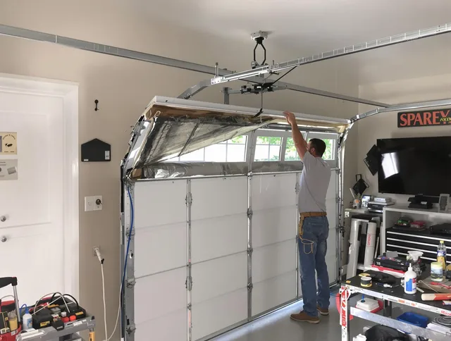 Garage door section replacement by Lewisboro Garage Door Repair in Lewisboro