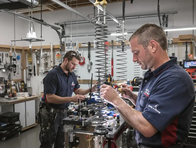 Garage door spring repair service by Lewisboro Garage Door Repair in Lewisboro